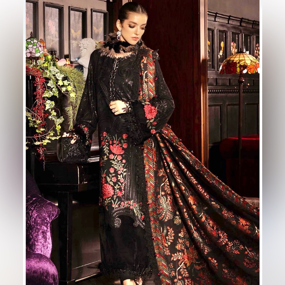 Maria b original three piece winter dress